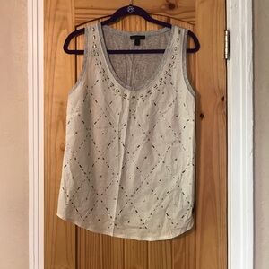 J. Crew Metallic Studded Tank